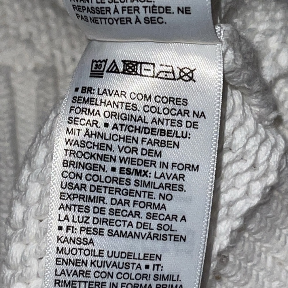 Daily Ritual Soft Cotton White Knit Sweater Sz. XL - Picture 14 of 14